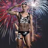 Mesh Gay US Army Costume